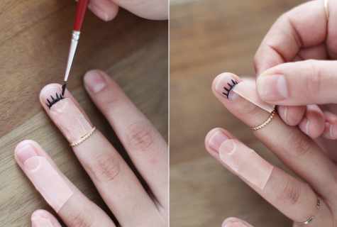 How to draw on nails the handle