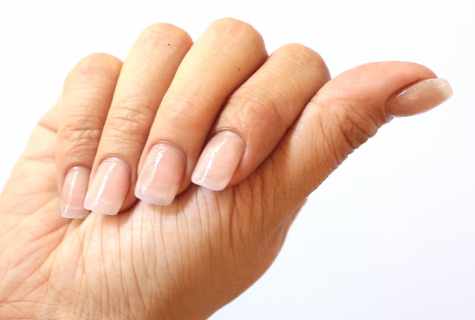 What forms happen at the increased nails