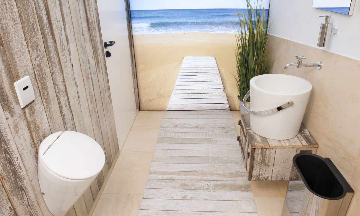 How to make toilet by beach season