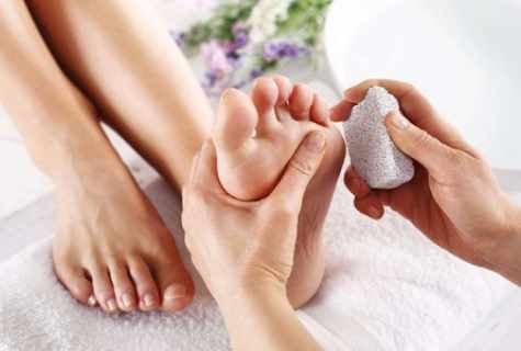 Salon of the house. Care for skin of feet