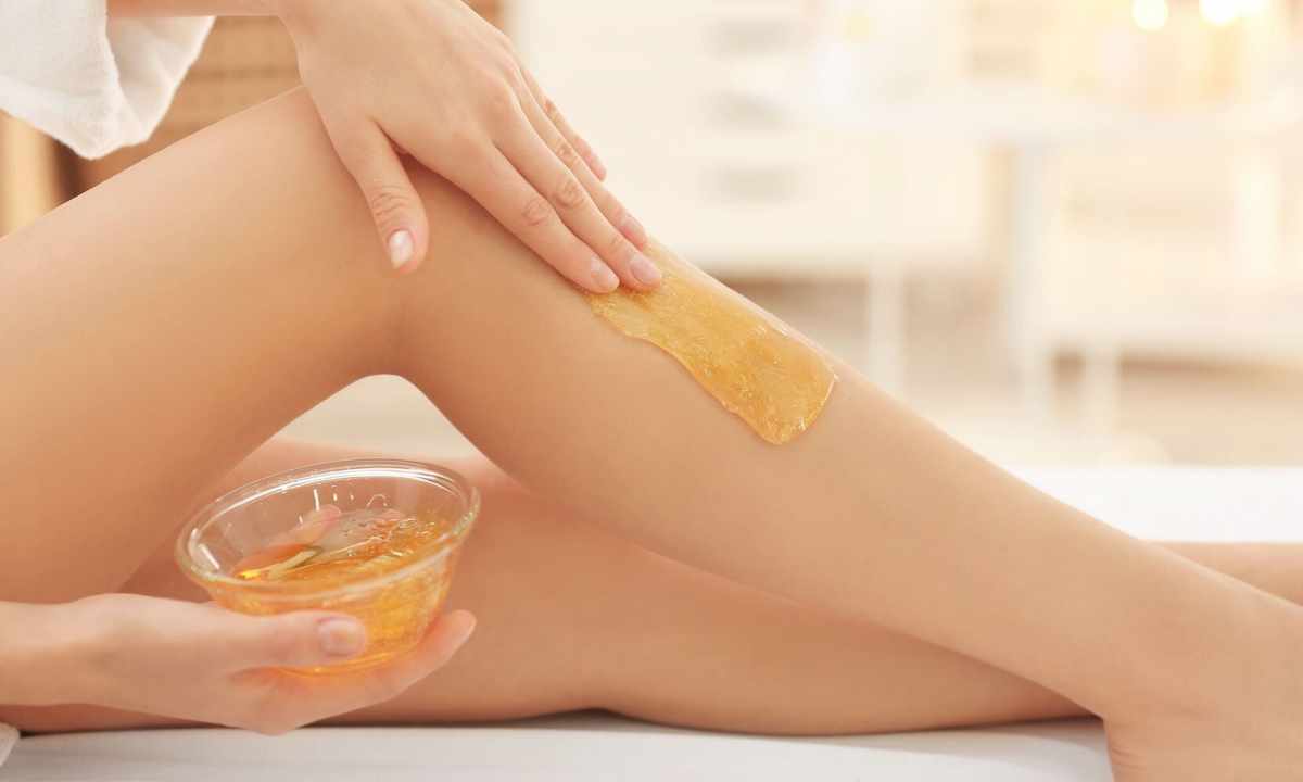 In what advantages of caramel depilation before wax