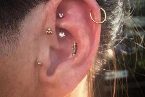 What most popular places for piercing