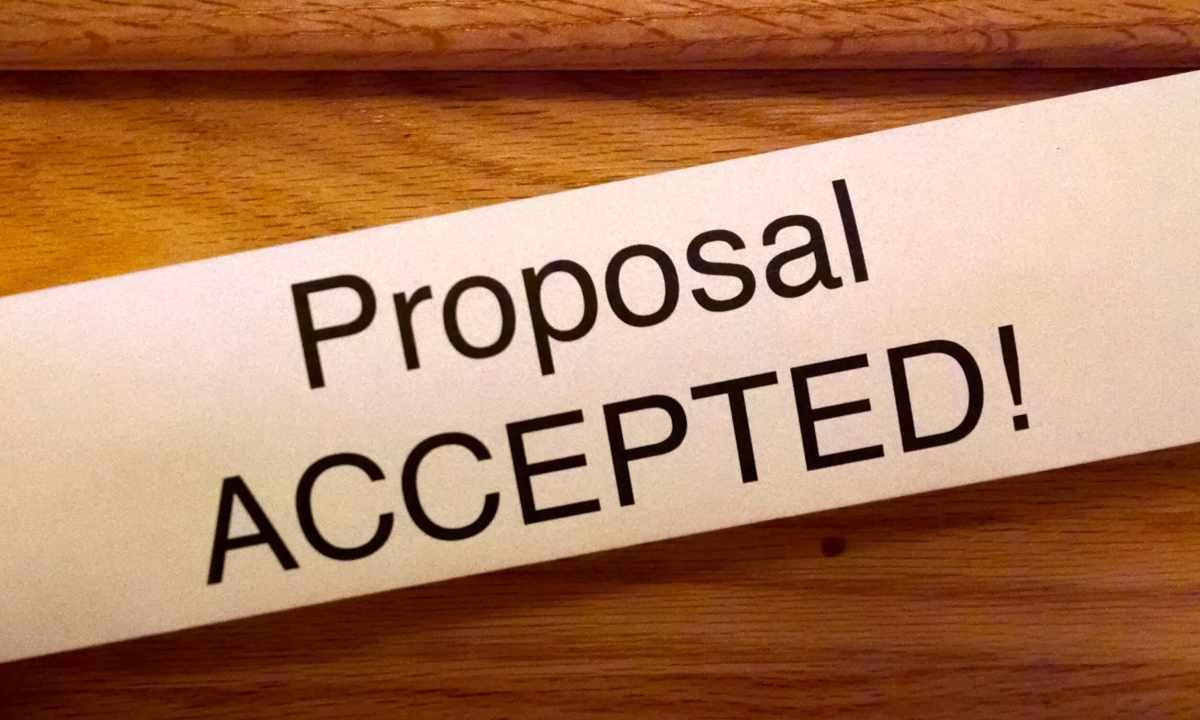 How to accept proposal