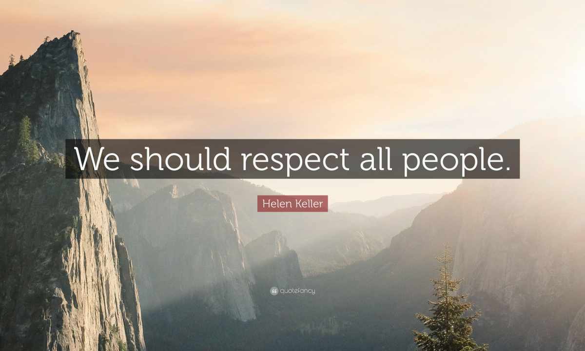 How to win respect
