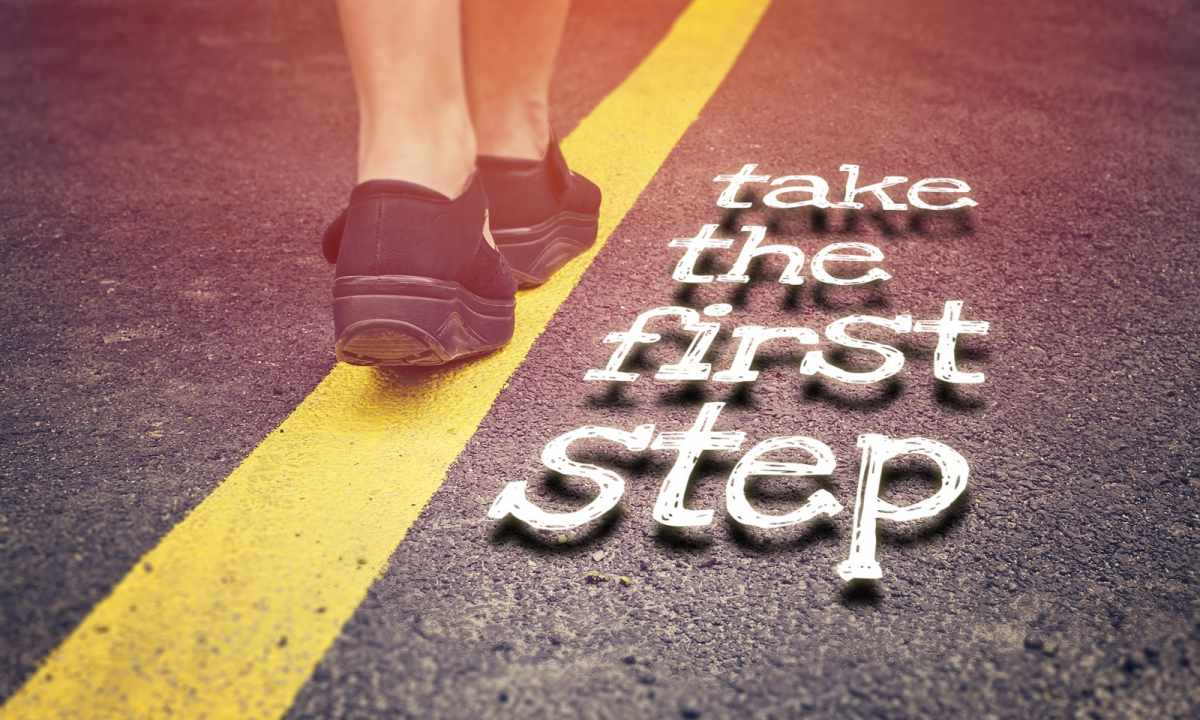 How to take the first step