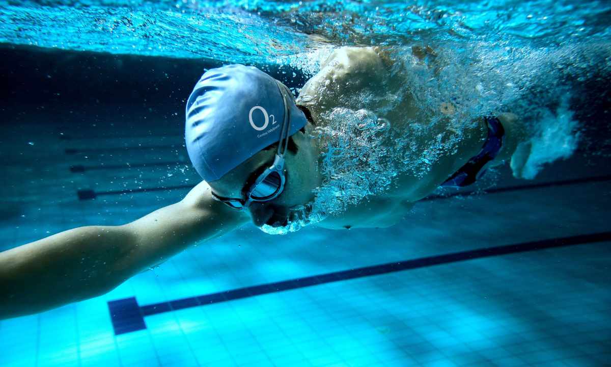 The correct breath when swimming