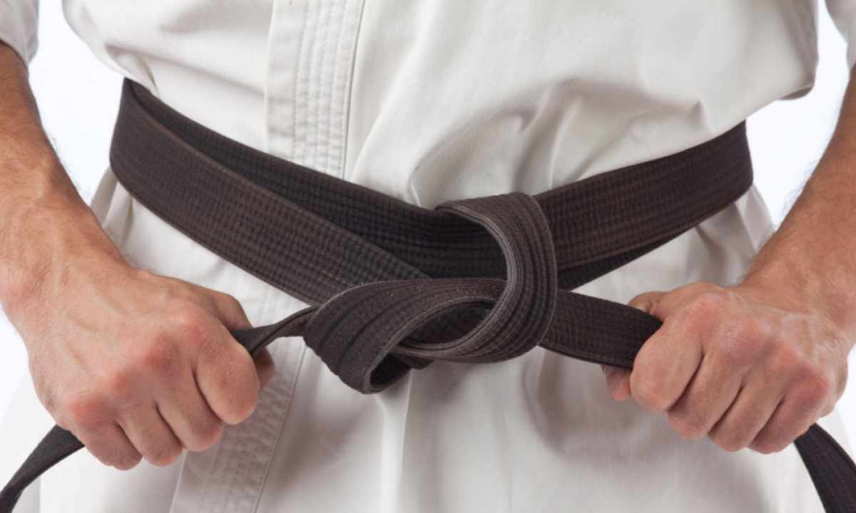 How to tie the belt for sambo
