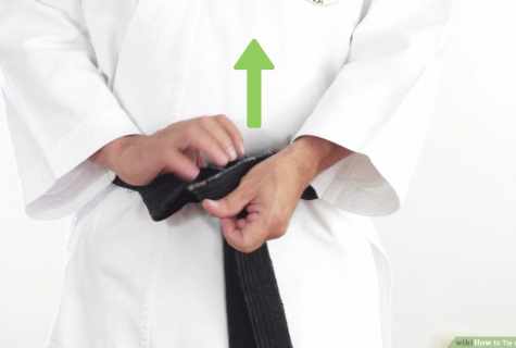 How to tie the belt in tayekvando