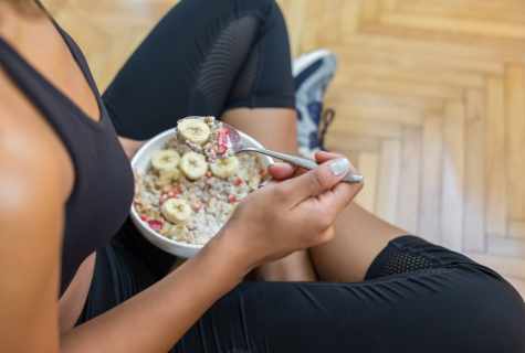 How to eat at trainings to lose weight