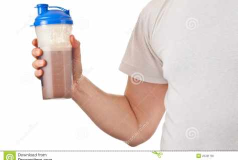 How to cease to drink the protein