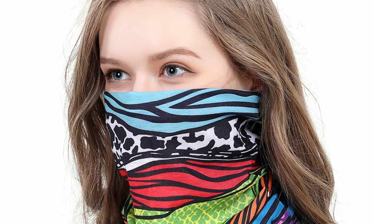 Comfortable scarf for sports activities