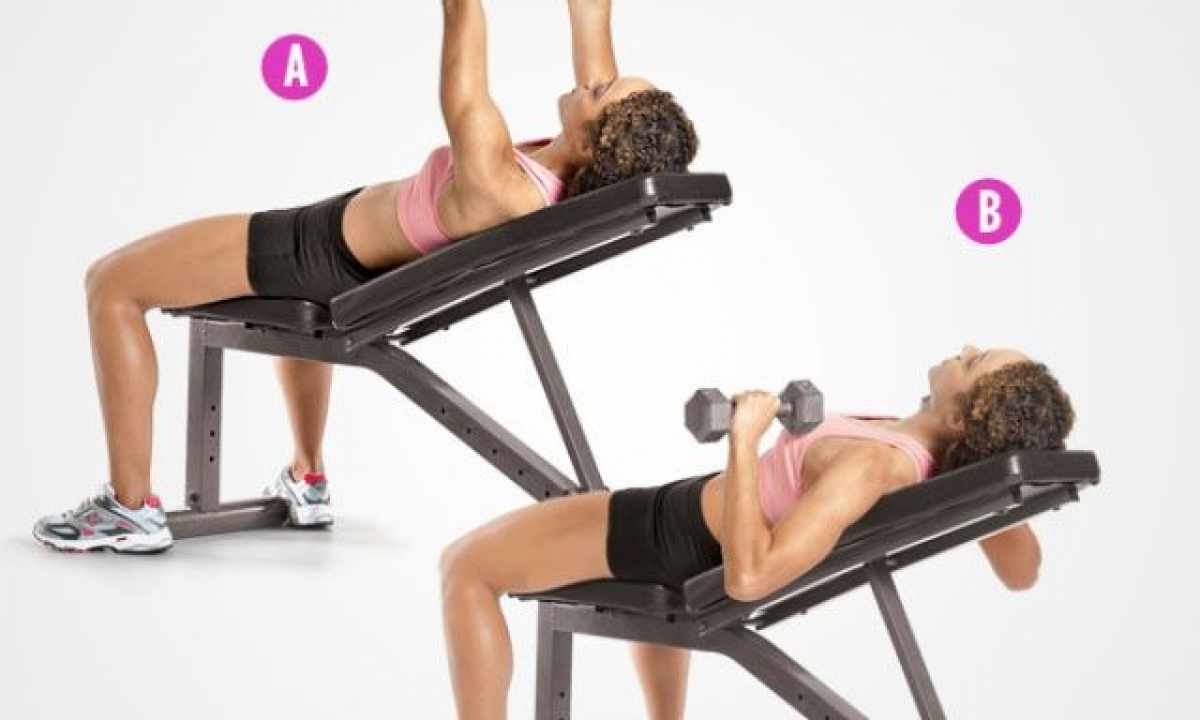 Dumbbell exercises for the breast