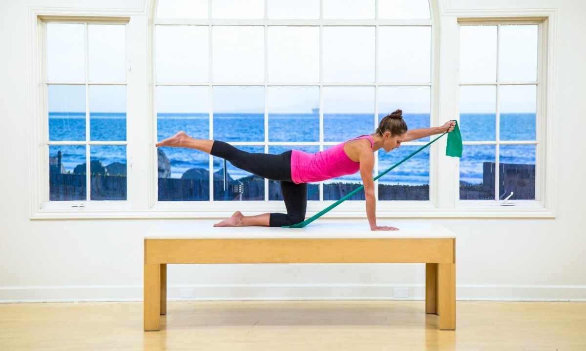 Set of exercises Pilates for beginners