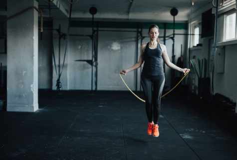 The program of jumps on the jump rope