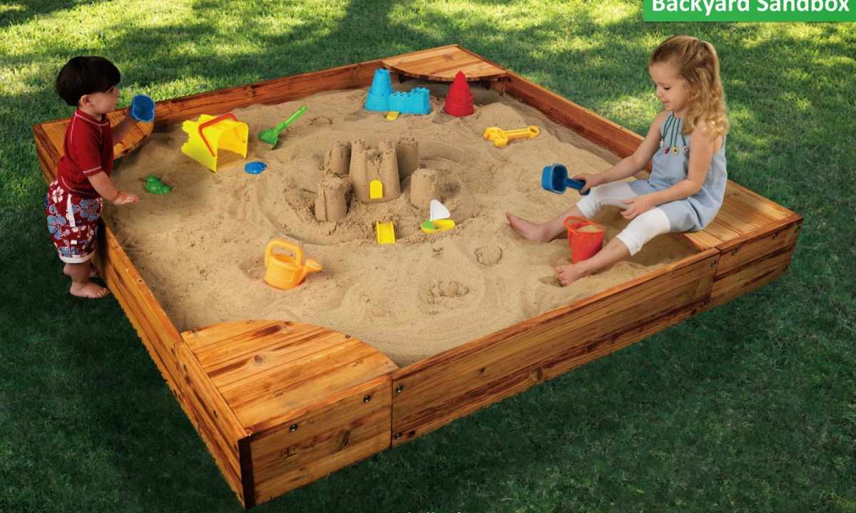 How to make sandbox for children with own hands