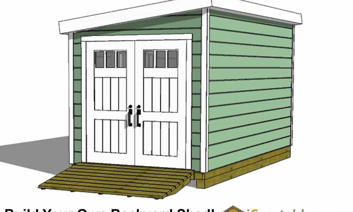 As quickly and with small expenses to build the shed