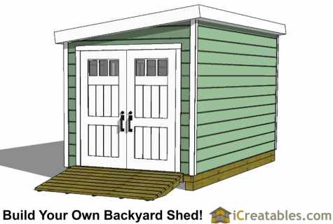 As quickly and with small expenses to build the shed