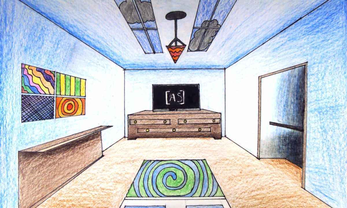 How to draw room interior
