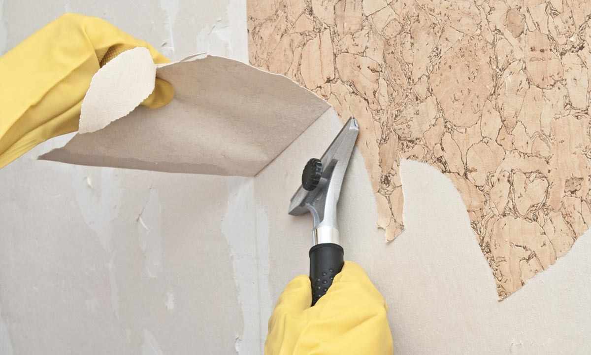 How to glue wall-paper in pictures