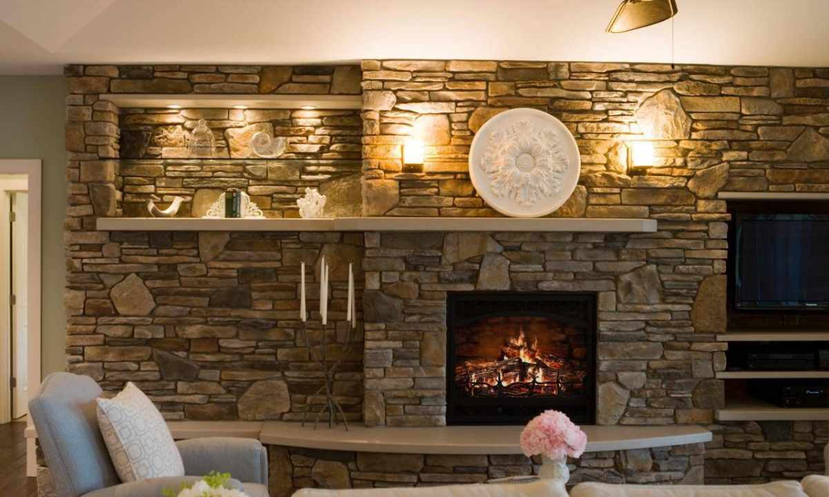 How to paste stones on wall