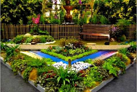 Decorative well in design of garden