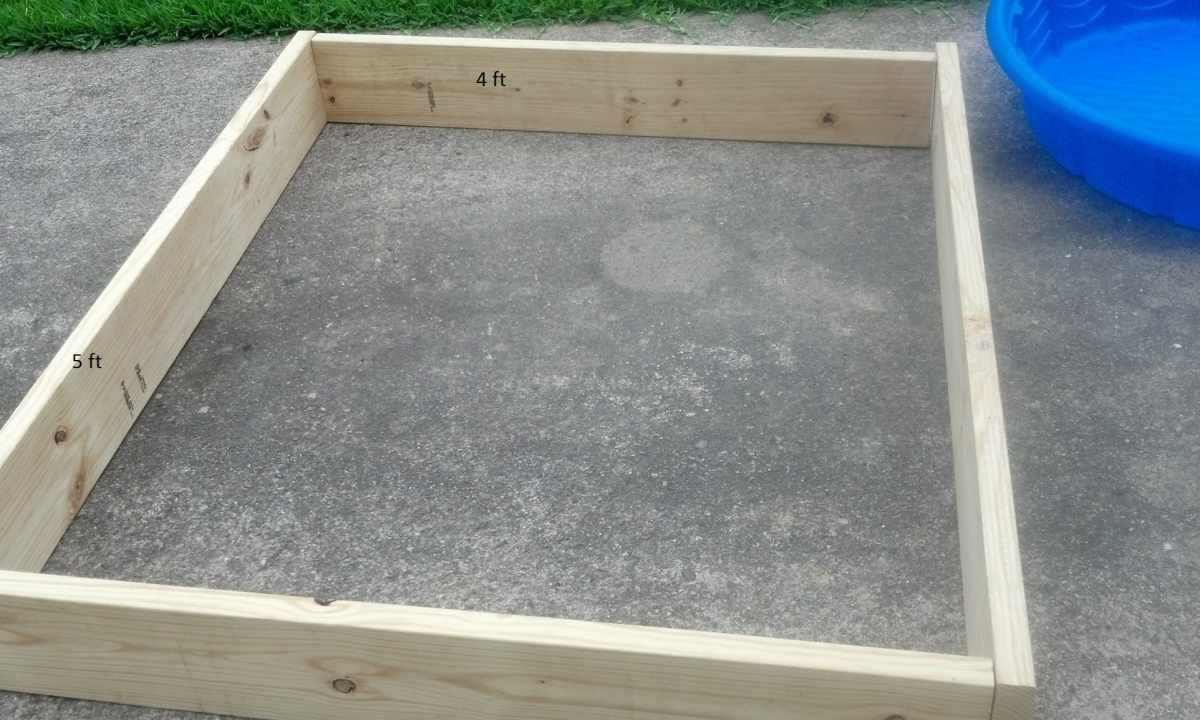 How to make wooden sandbox