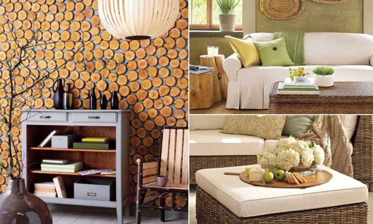 Ecostyle or natural style in interior