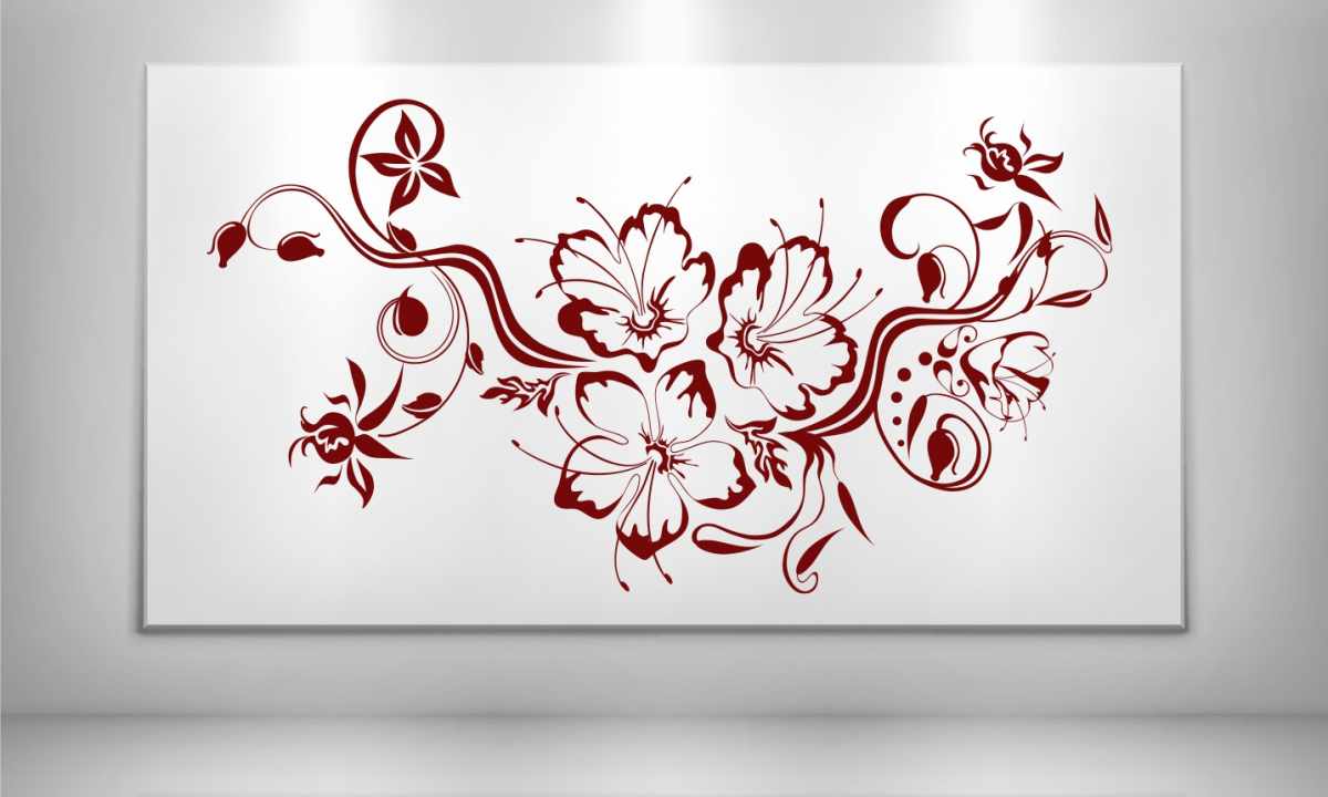 How to draw flower on wall