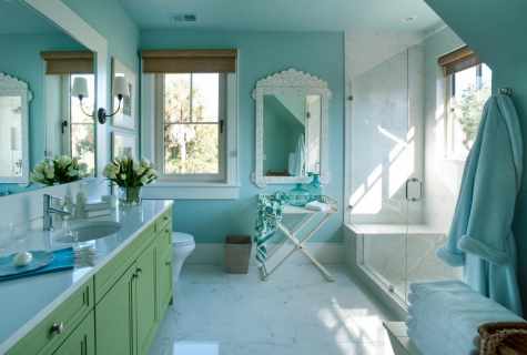 Turquoise bathroom: design options