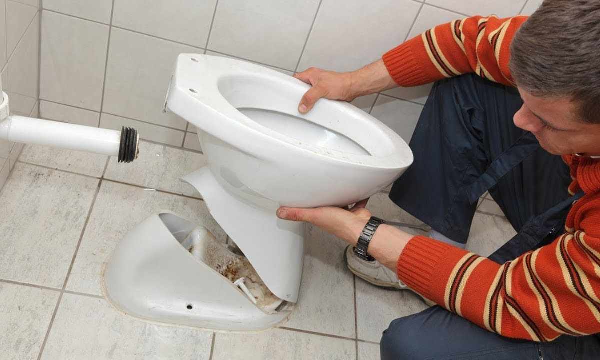 How to finish toilet