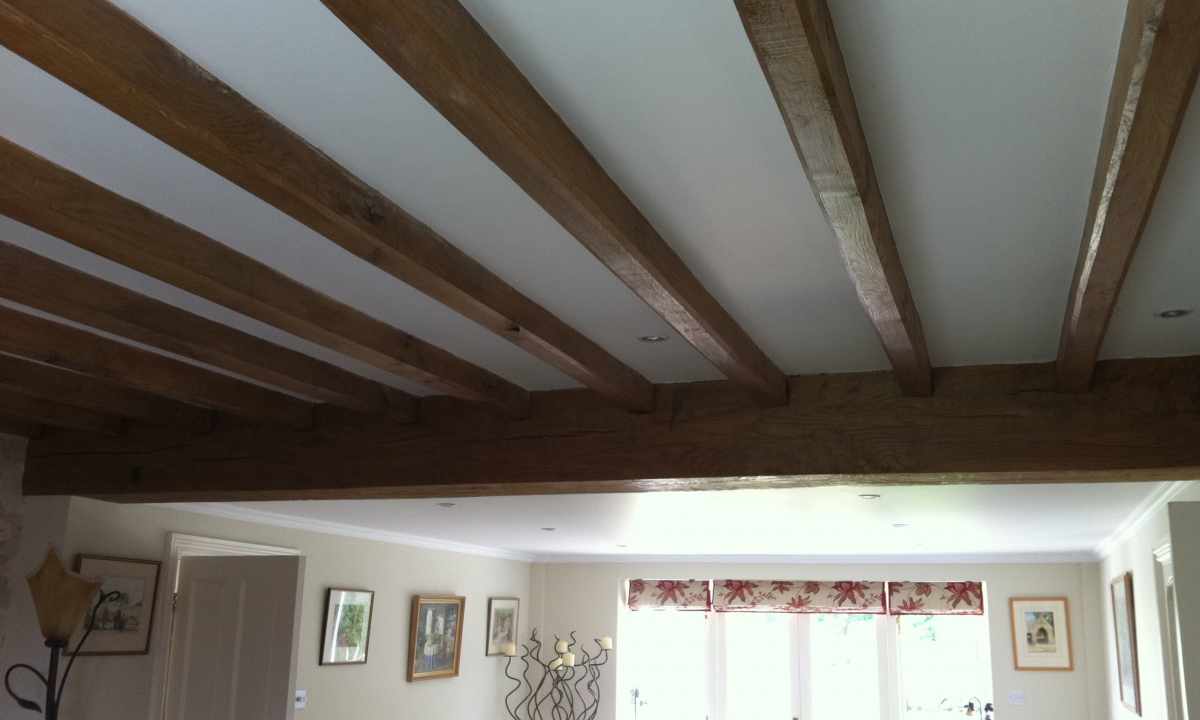 How to hide beams on ceiling
