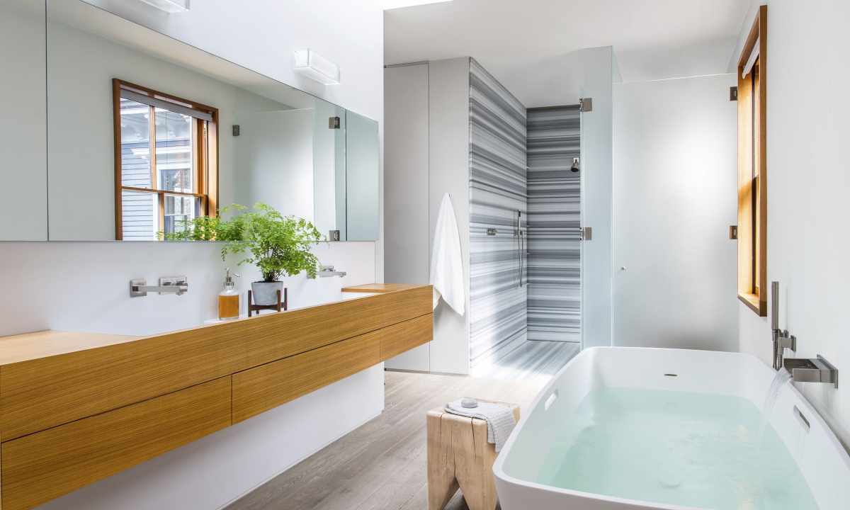 How to create design of the bathroom