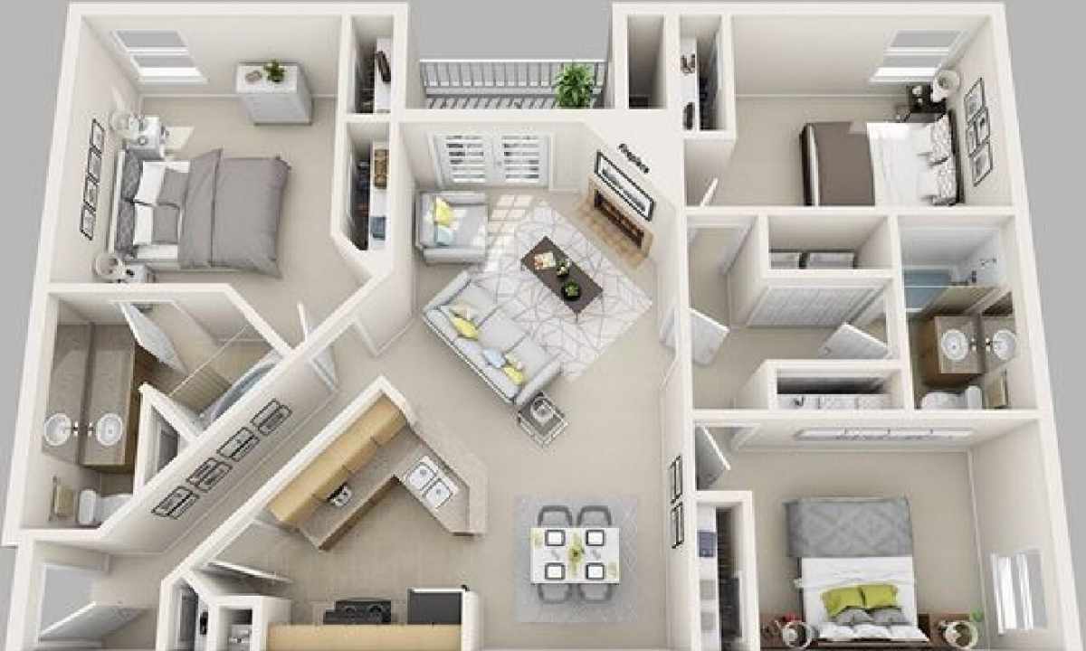 How to equip two-room five-storey apartment block