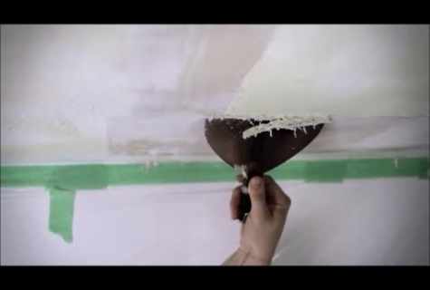 How to remove glue from ceiling