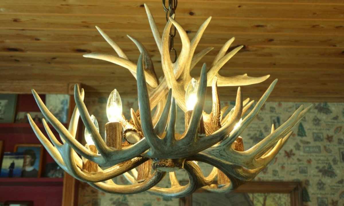 How to connect five-horn chandelier