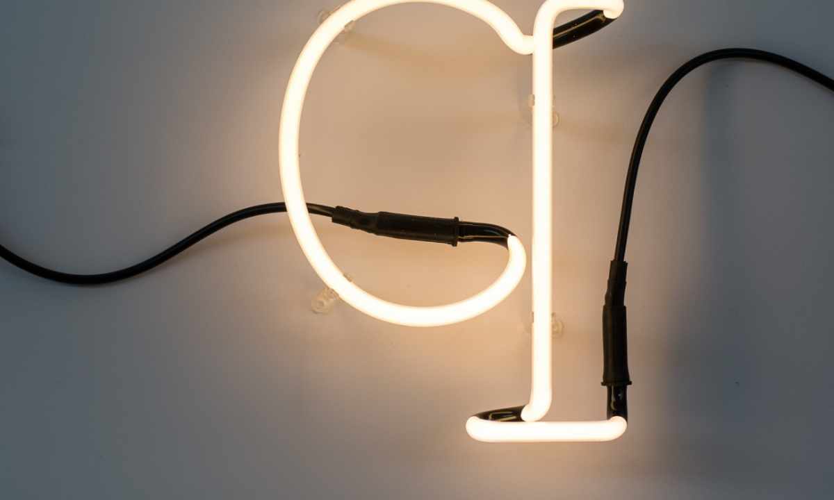 How to connect neon lamps