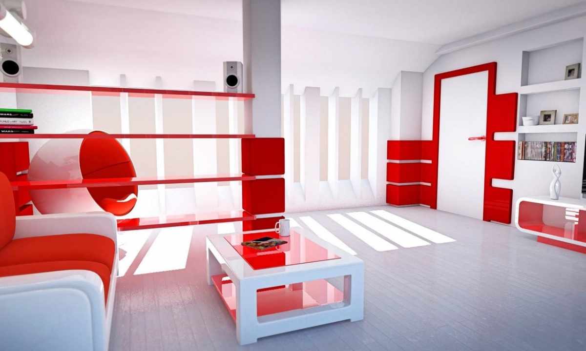 Red in interior – advantages and shortcomings