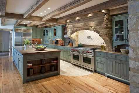 Kitchen in style vintage and its features
