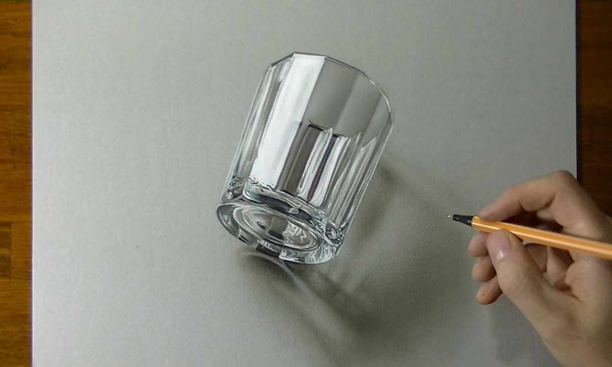 How to make the drawing on glass