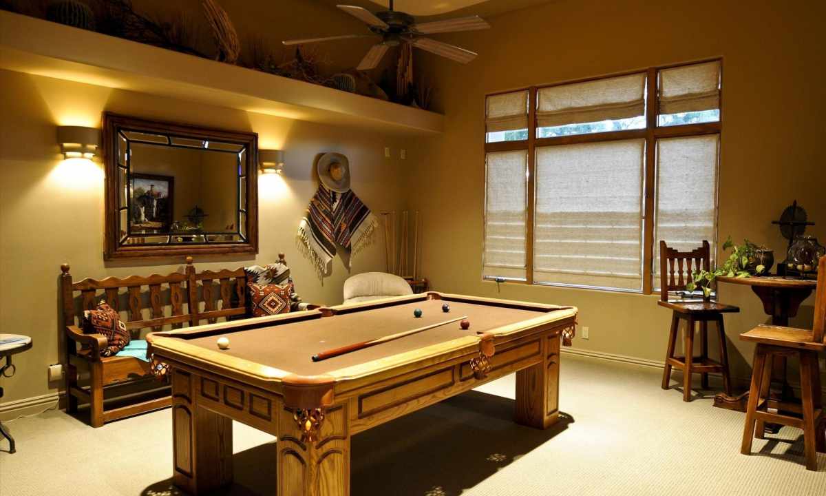 How to create interior of the billiard room