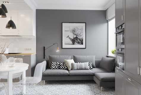 Gray color in apartment interior