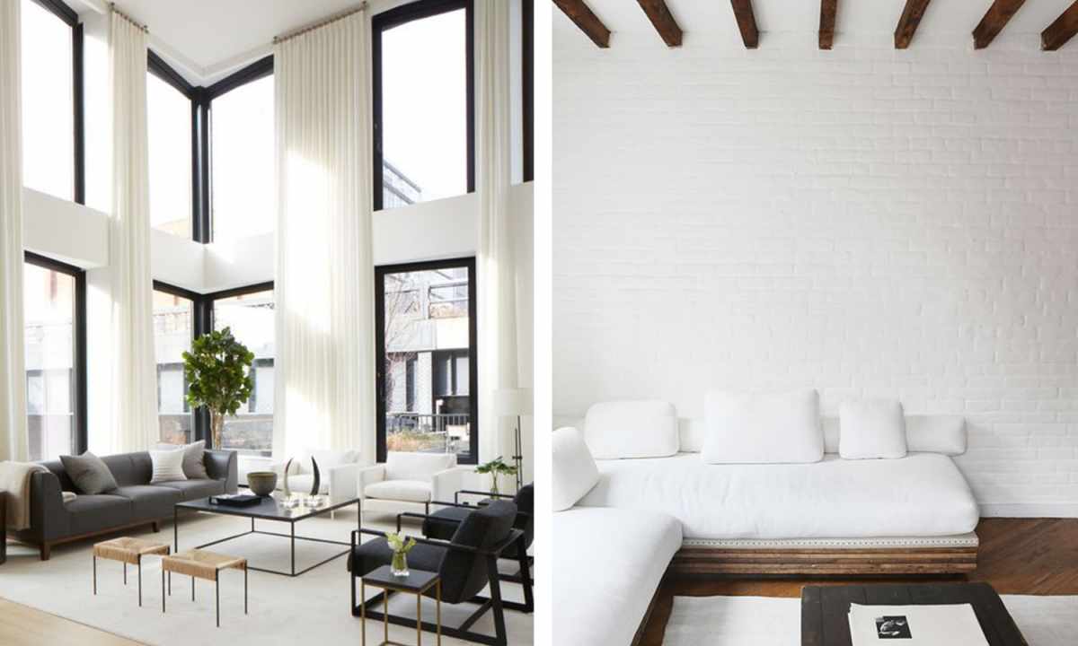 Use of modernist style in interior