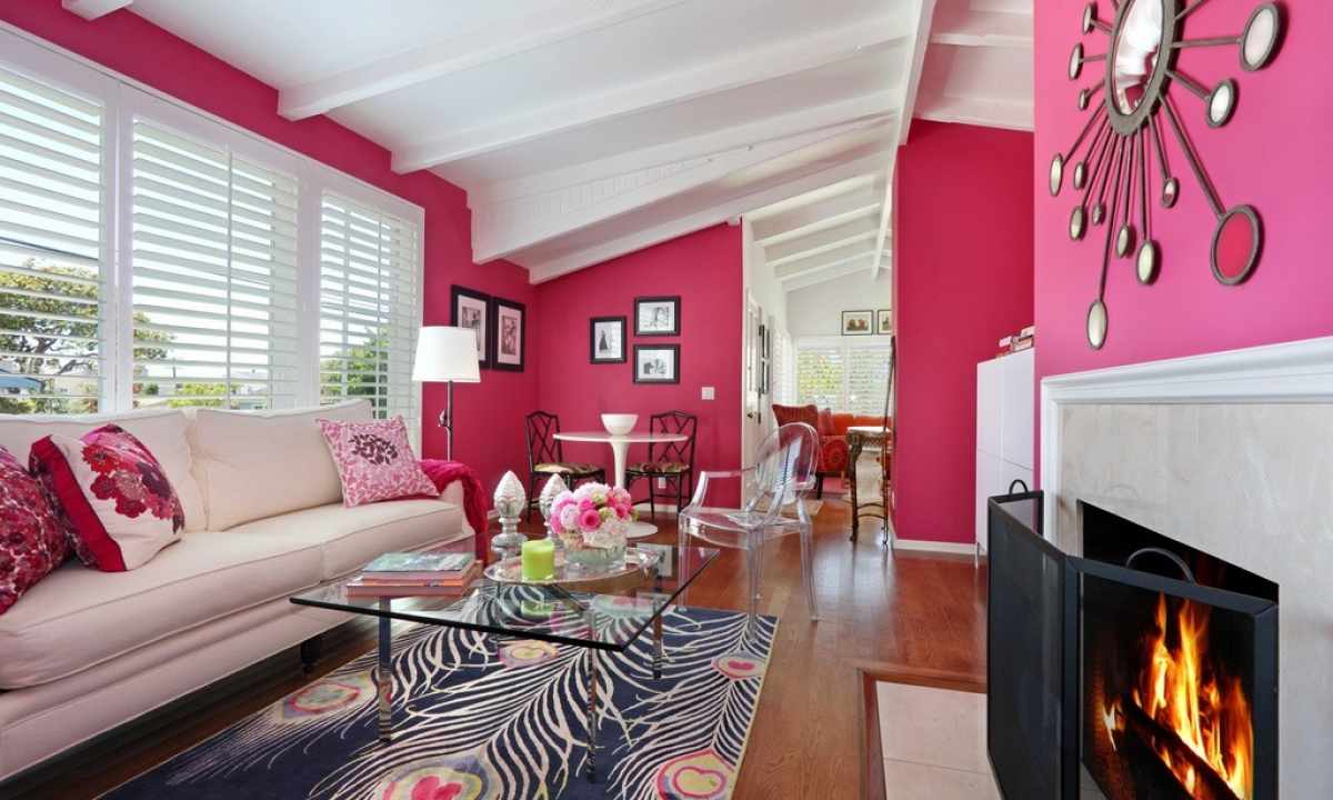 How to use pink color in interior