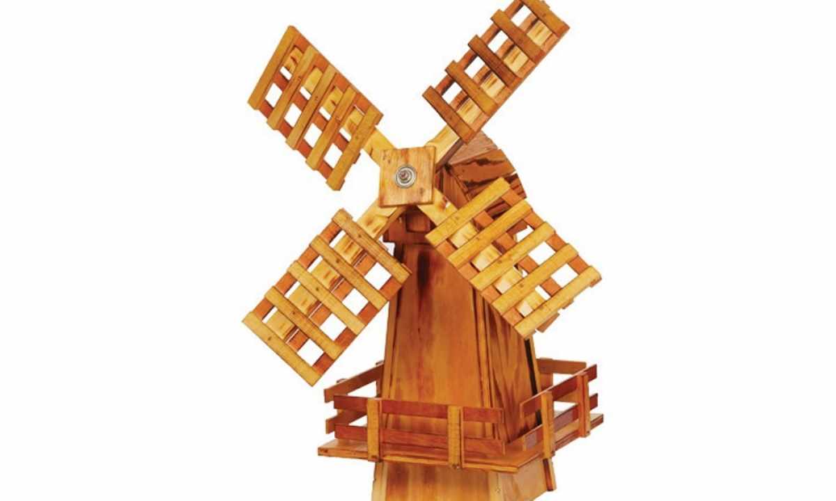 How to construct decorative windmill
