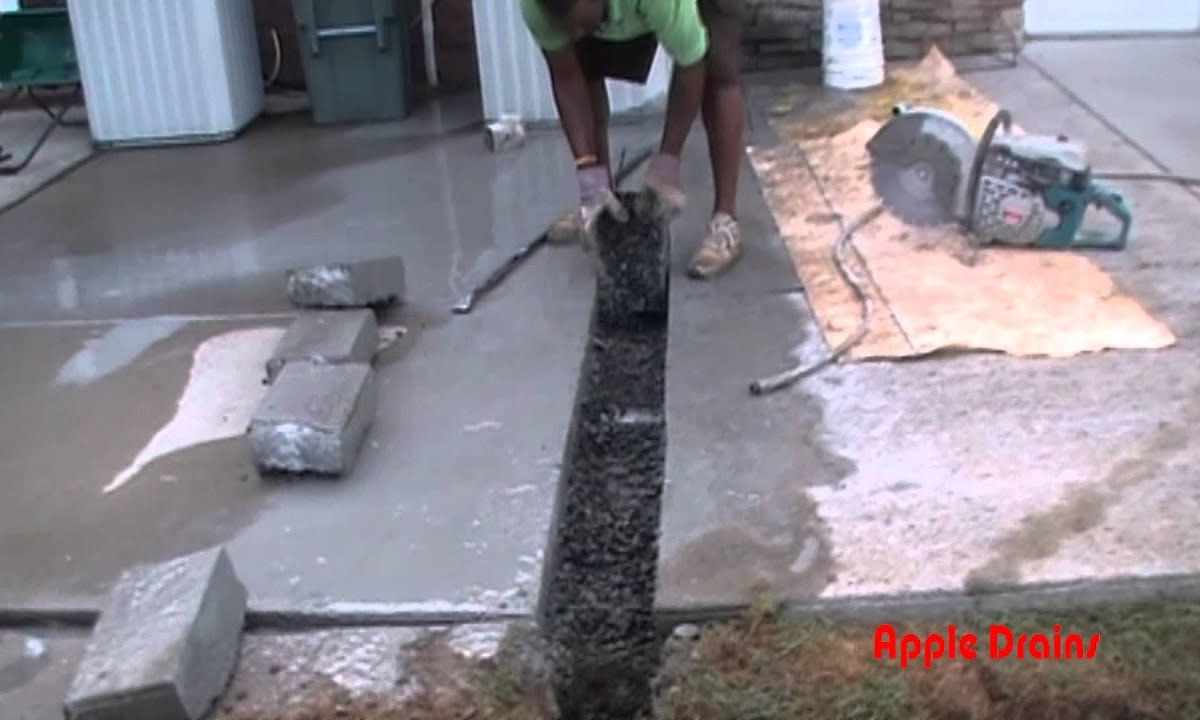How to cut floor slab