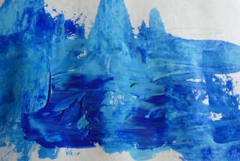 How to paint with blue