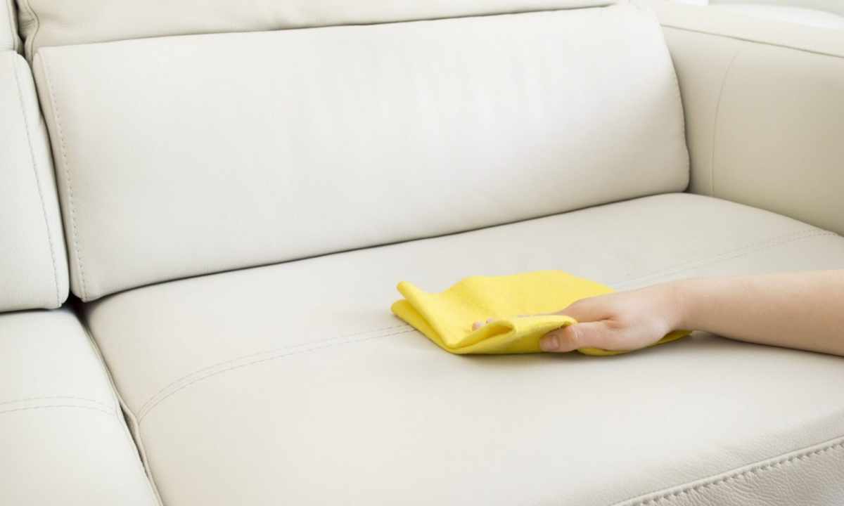 How to clean sofa from flock