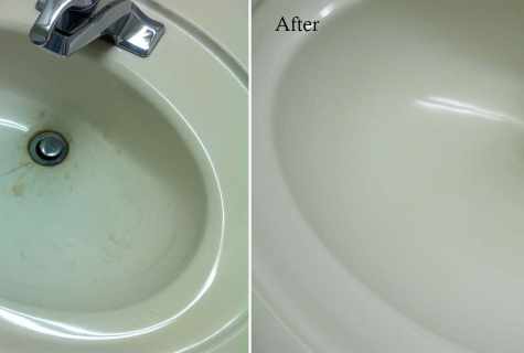 How to repair chips on the bathroom
