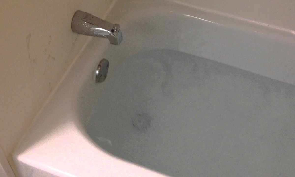 How to close bathtub bottom