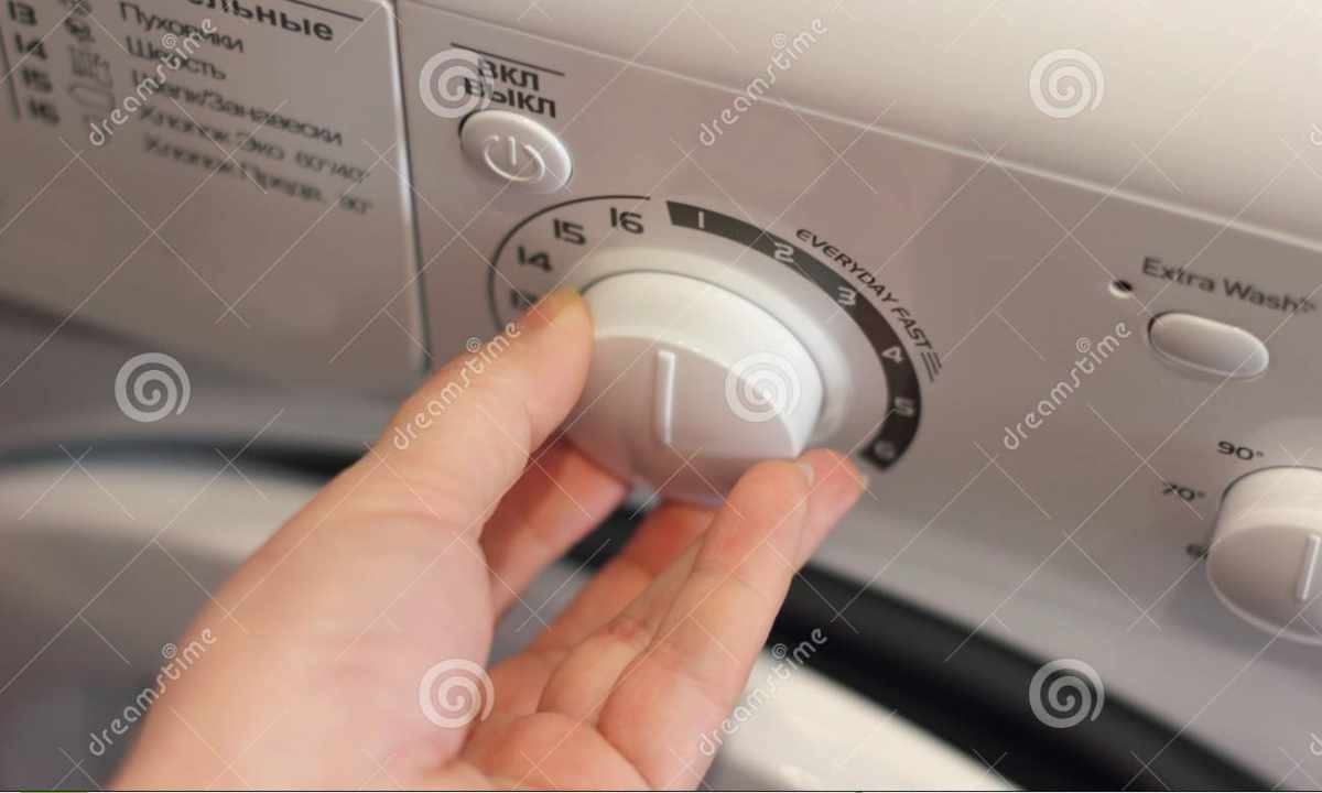 How to adjust the washing machine